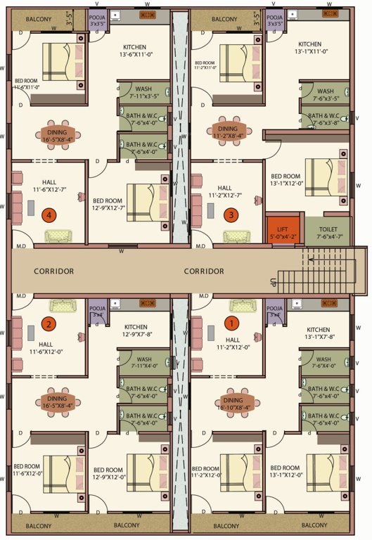  marutis sri laxmi residency Cluster Plan