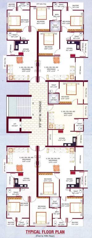  govindji park Govindji Park Cluster Plan From 1st To 5th Floor