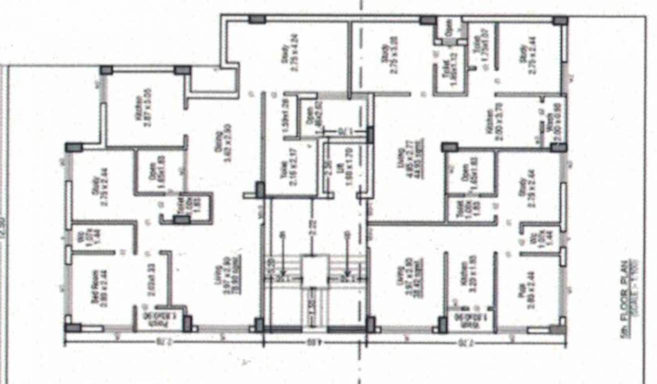  dwarika heaven Dwarika Heaven Cluster Plan for 5th Floor