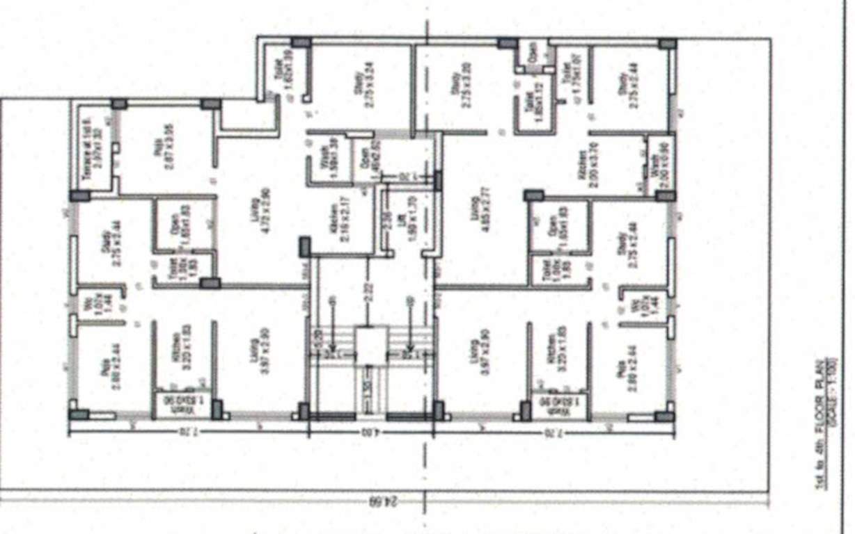  dwarika heaven Dwarika Heaven Cluster Plan from 1st to 4th Floor