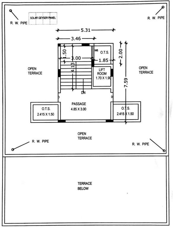  vraj bhoomi avenue Terrace Cluster Plan