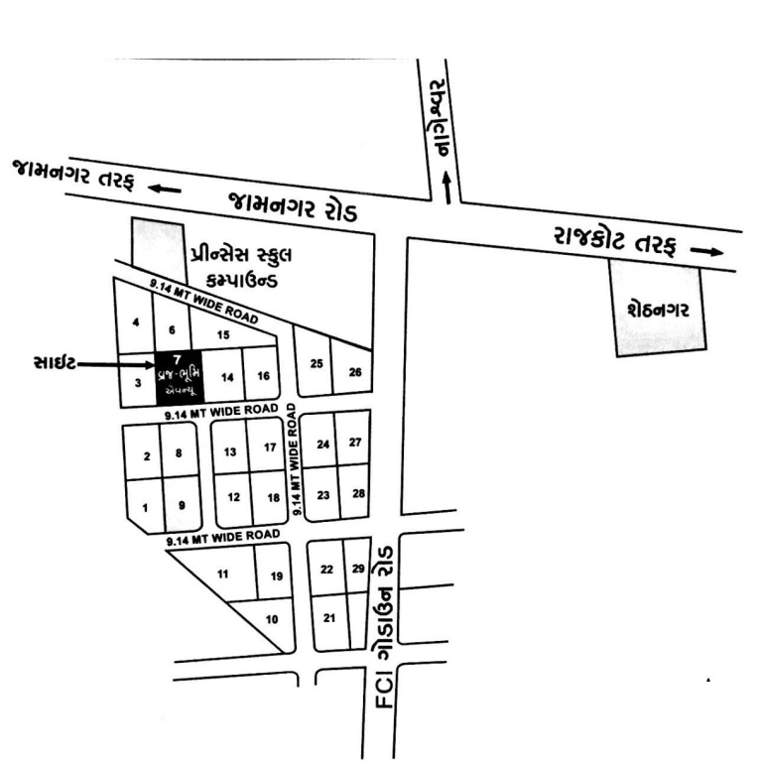  vraj bhoomi avenue Location Plan