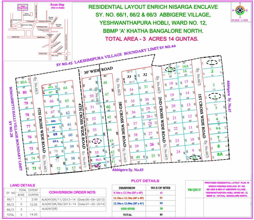  nisarga enclave Layout Plan