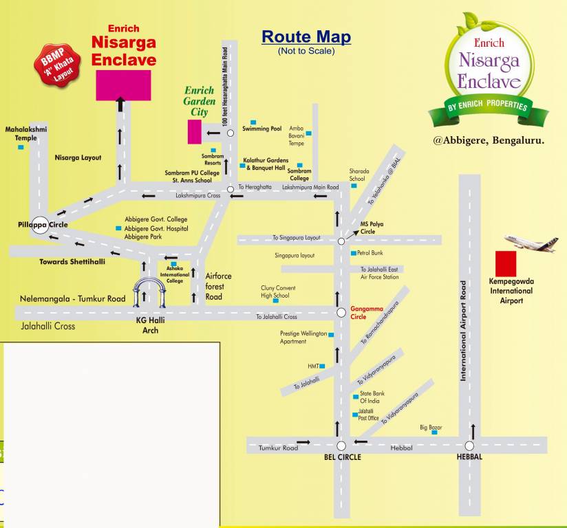  nisarga enclave Location Plan