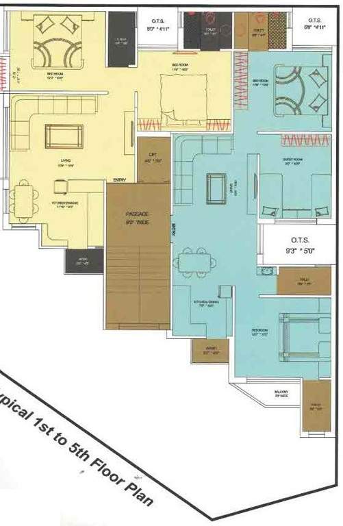  pratham avenue Pratham Avenue Cluster Plan for typical Floor