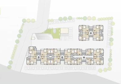  nilkanth-ashirwad Typical Floor Block A Cluster Plan