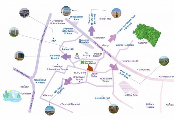  ambience-courtyard Location Plan