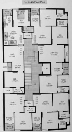  city-center City Center Cluster Plan for 1st to 4th Floor