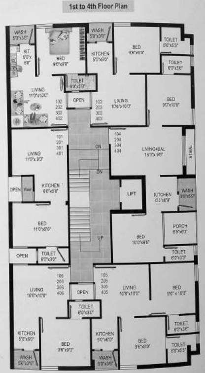 city center City Center Cluster Plan for 1st to 4th Floor