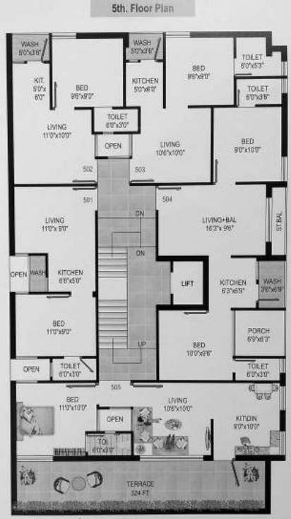 city center City Center Cluster Plan for 5th Floor