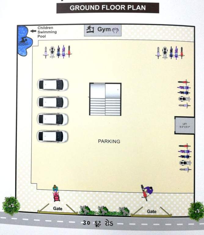  city sopan City Sopan Cluster Plan for ground Floor
