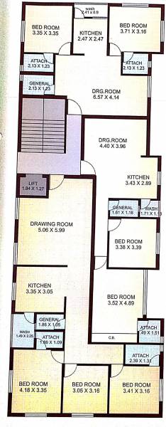  shiv-elite Shiv Elite Cluster Plan From 1st To 3rd Floor