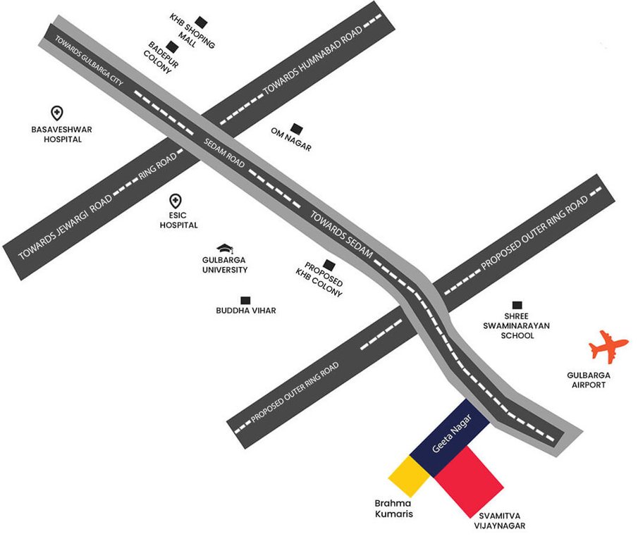 vijay nagar Location Plan