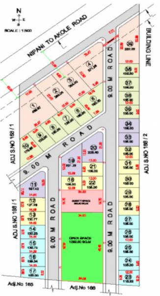  r-m-dhariwal-president-park-nipani-plotting Layout Plan