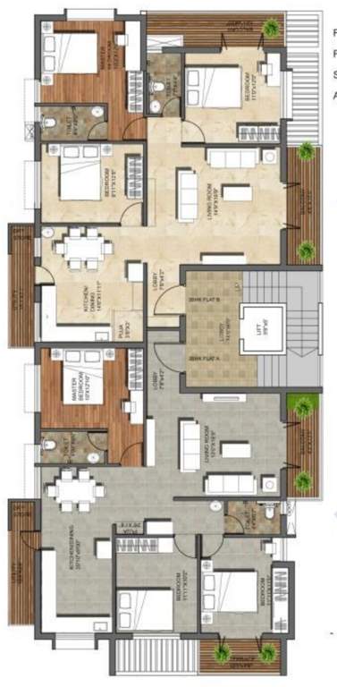  cyprus oak Cyprus Oak Cluster Plan from 1st to 4th Floor