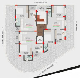 Satyam 2 Cluster Plan for typical Floor satyam-2 Satyam 2 Cluster Plan for typical Floor
