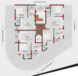  satyam 2 Satyam 2 Cluster Plan for typical  Floor