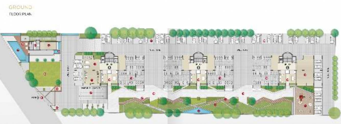 pradhyuman aspire A B C Cluster Plan for ground Floor