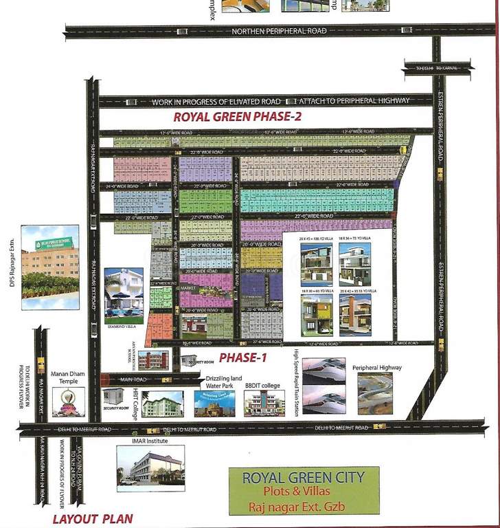  royal green city Location Plan