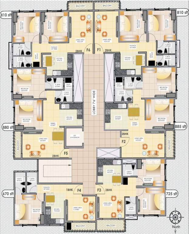  venus apartment Venus Apartment Cluster Plan from 1st to 4th Floor