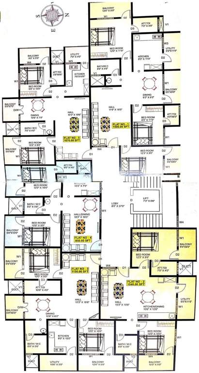  green acres Green Acres Cluster Plan from 1st to 3rd Floor