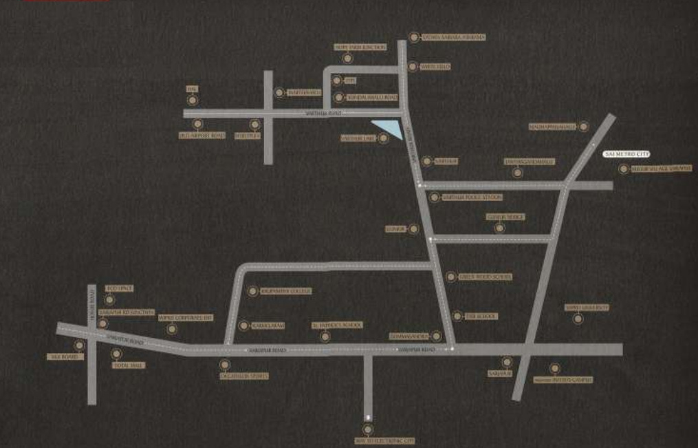  metro city 5th phase Location Plan