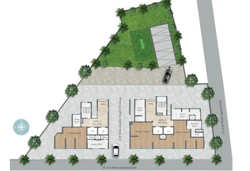  niwara sky Niwara Sky Cluster Plan For Ground Floor
