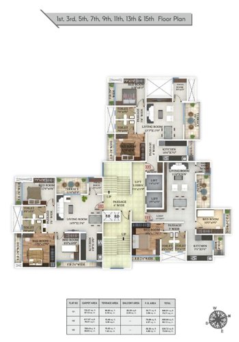  apr-realty APR Realty Cluster Plan for 1st Floor