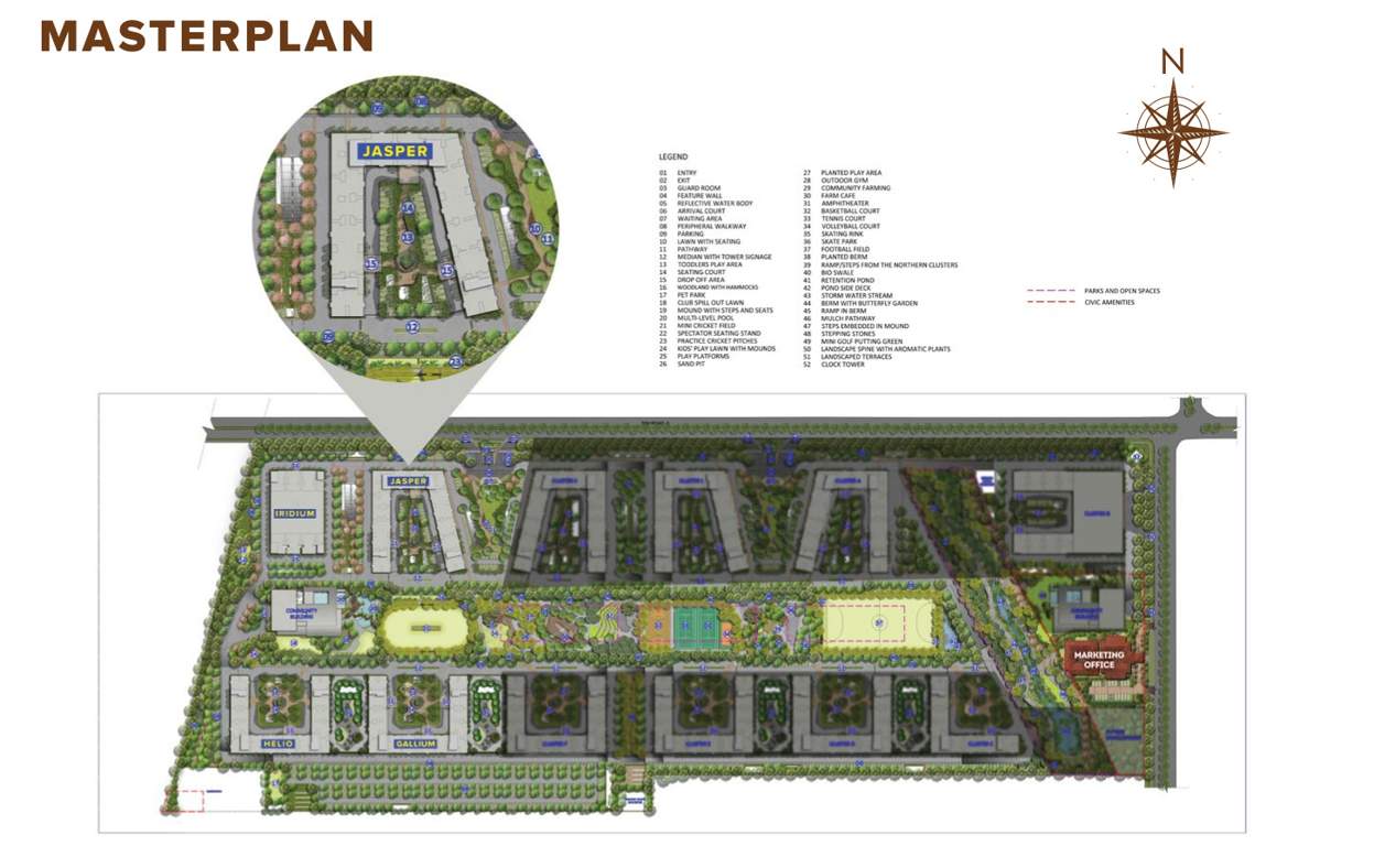  jasper and iridium at brigade el dorado Master Plan