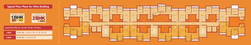  olive-phase-iii-pranjee-garden-city Olive Cluster Plan for 3rd,5th,7th,9th & 11th Floor