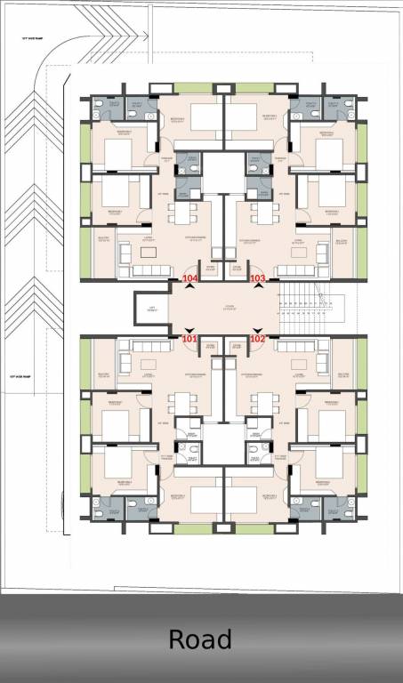  new devang elegance New Devang Elegance Cluster Plan from 1st to 5th Floor