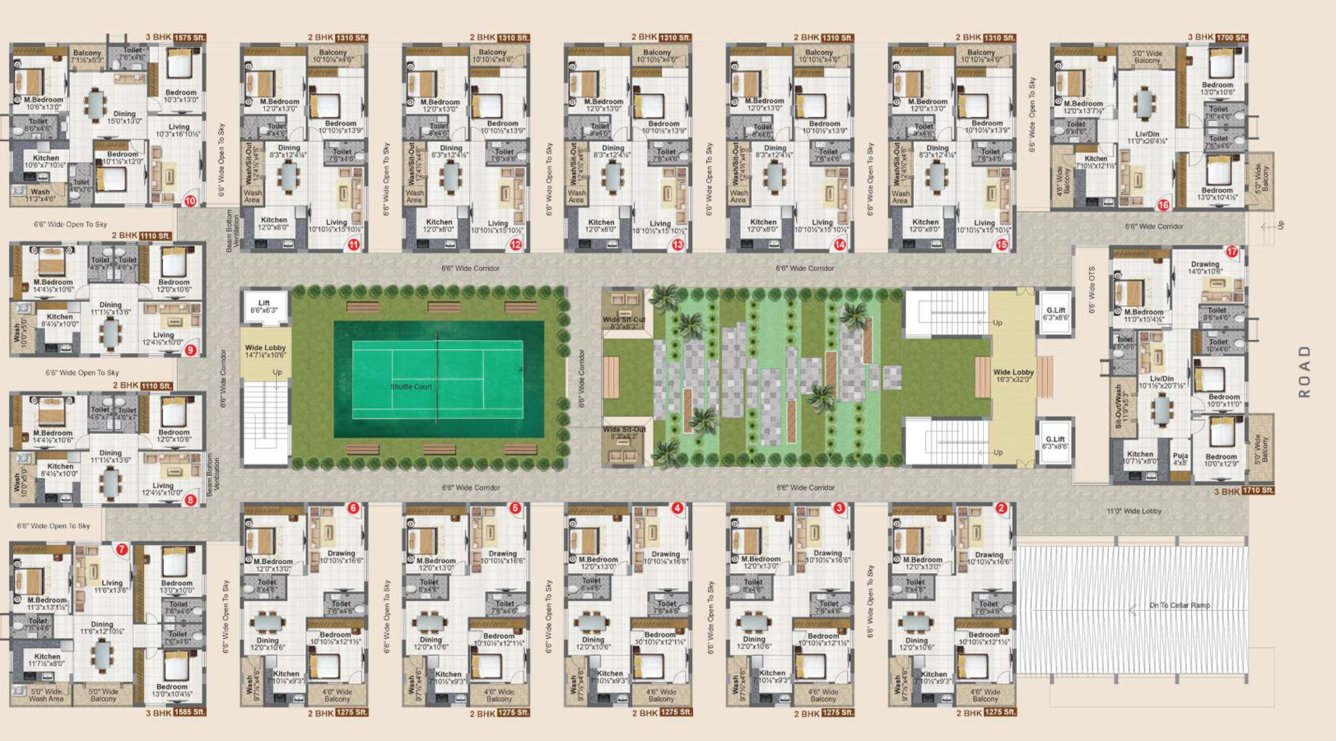  meenazi elite Block B Cluster Plan