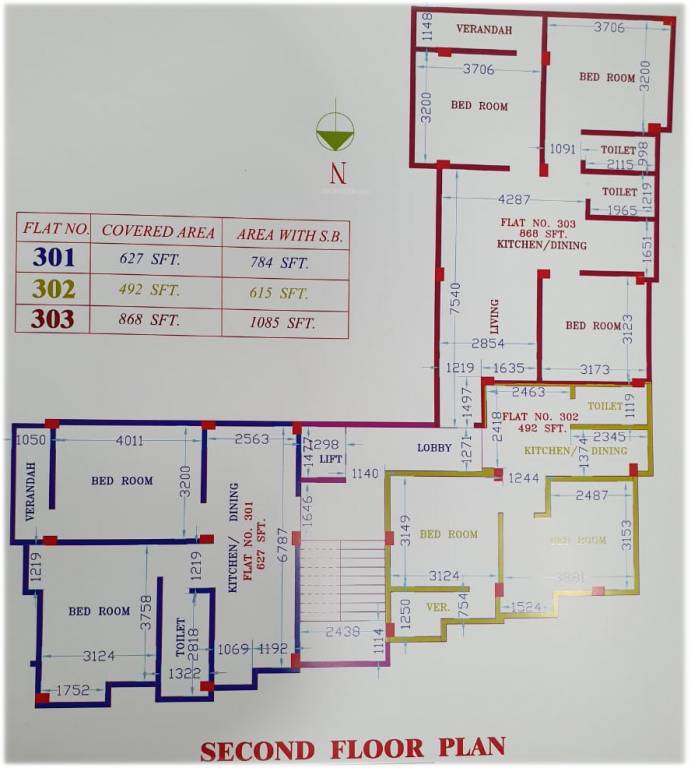  tower Tower Cluster Plan for 2nd Floor