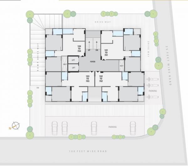  elegance Typical Cluster Plan