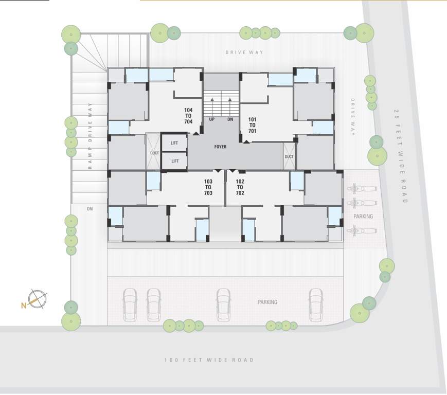  elegance Typical Cluster Plan