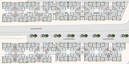  sukh-sahitya-heights Tower A, B, C And D Typical Cluster Plan From 1st To 7th Floor