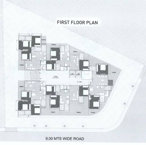  sky Shrikunj Sky Cluster Plan for 1st Floor