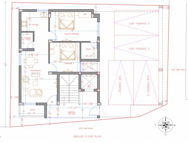  renukas-pride Renukas Pride Cluster Plan for ground Floor