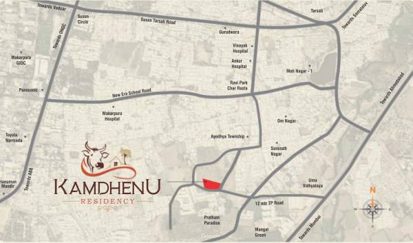  kamdhenu-residency Location Plan