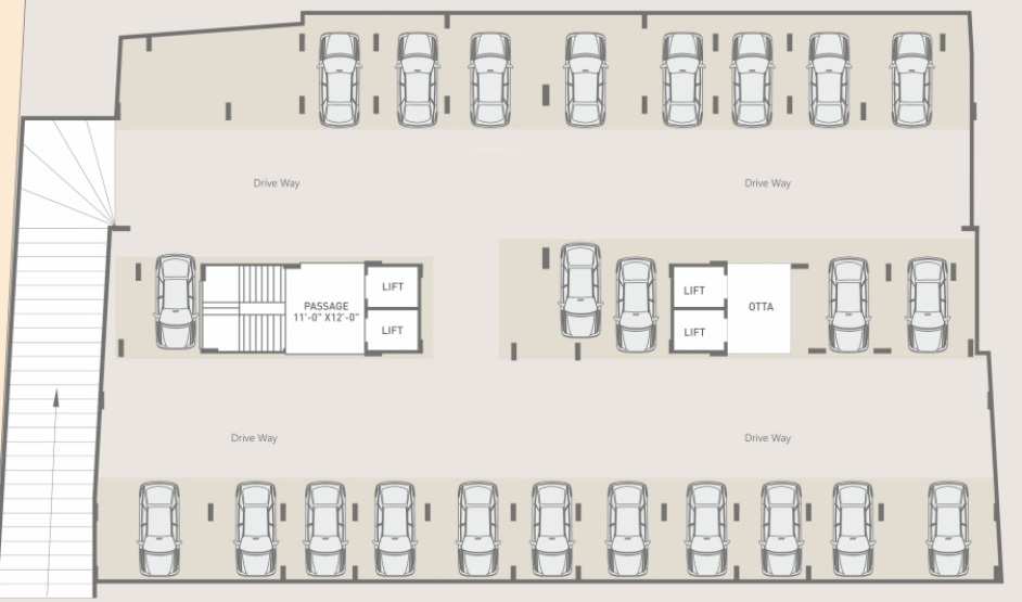  kd 10 Basement Floor Cluster Plan