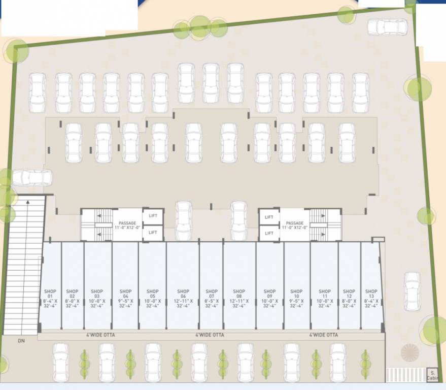  kd 10 Ground Floor Cluster Plan