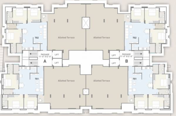Terrace Floor Cluster Plan kd-10 Terrace Floor Cluster Plan