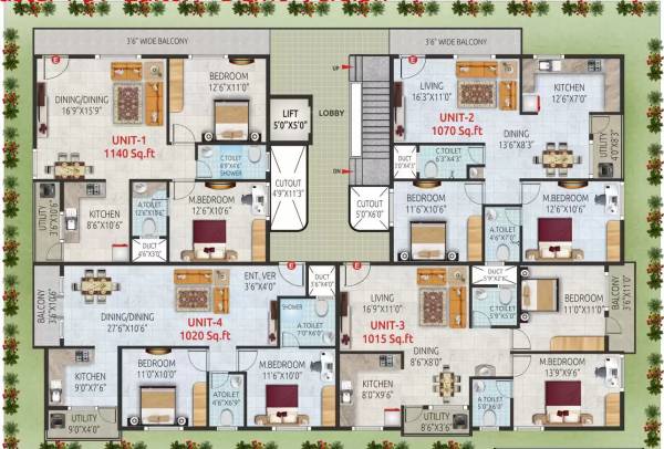  bliss Bliss Typical Cluster Plan