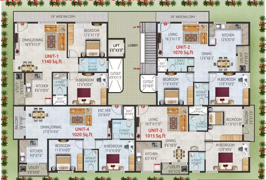 bliss Bliss Typical Cluster Plan