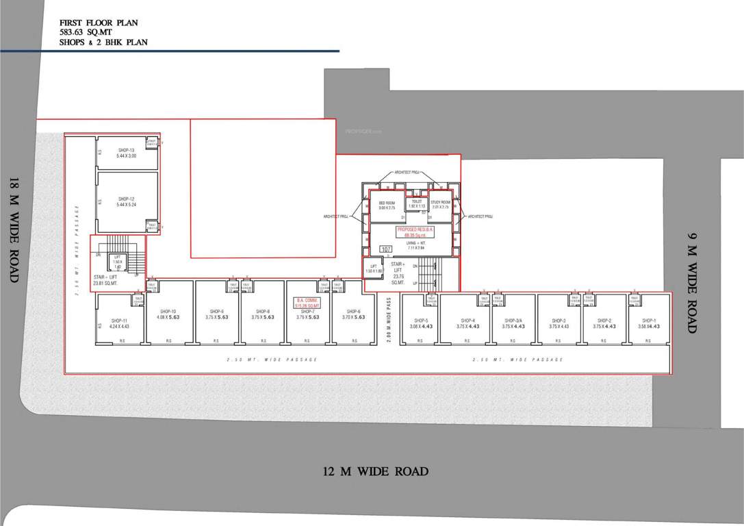  ambica residency Ambica Residency Cluster Plan for 1st Floor