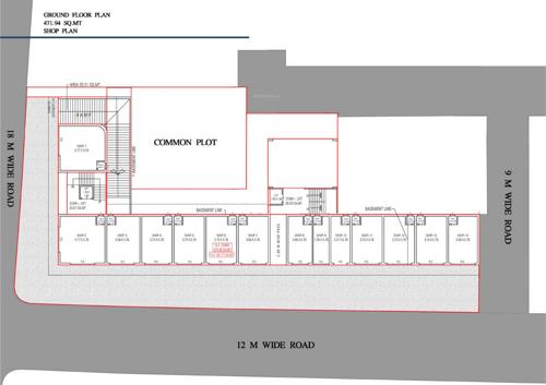  ambica-residency Ambica Residency Cluster Plan for ground Floor
