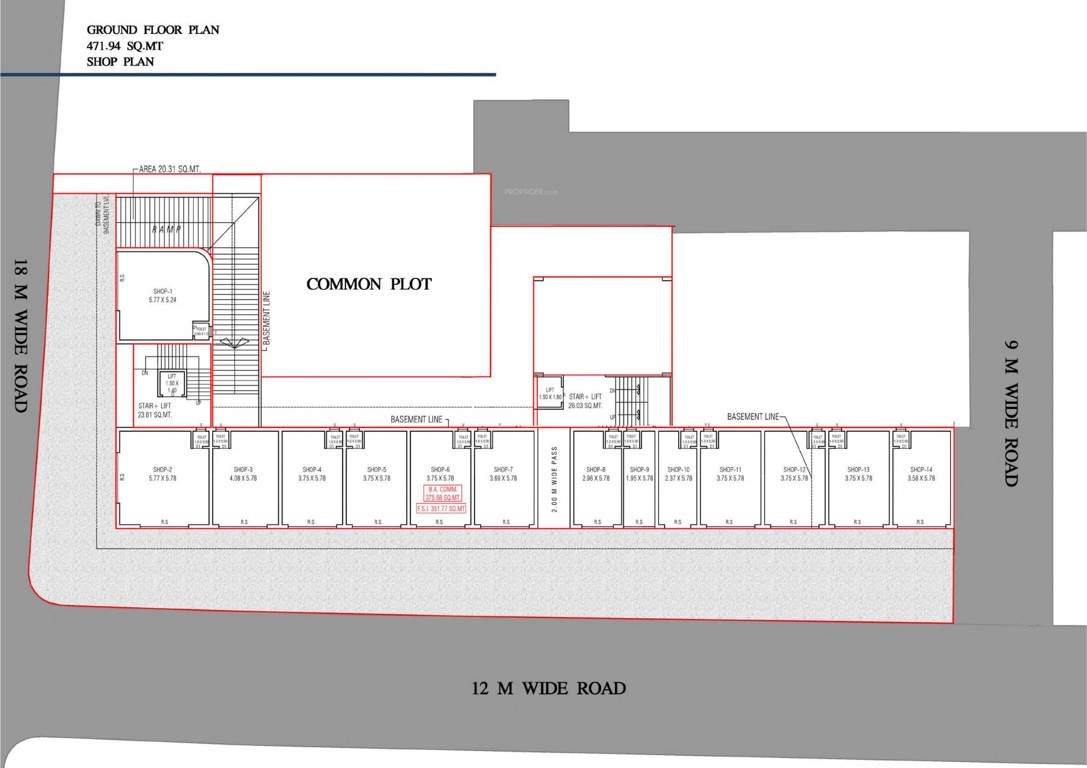  ambica residency Ambica Residency Cluster Plan for ground Floor