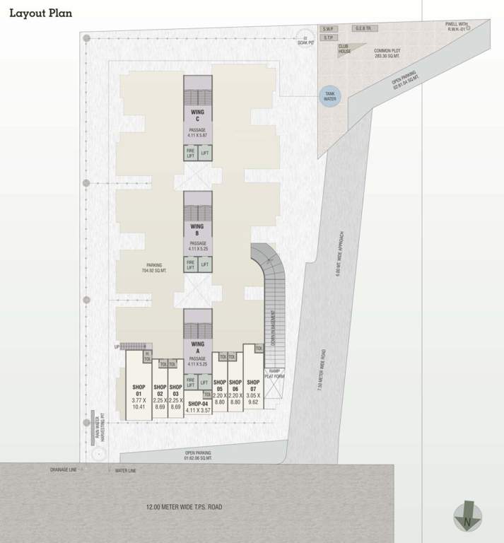  shyamal lake view Layout Plan