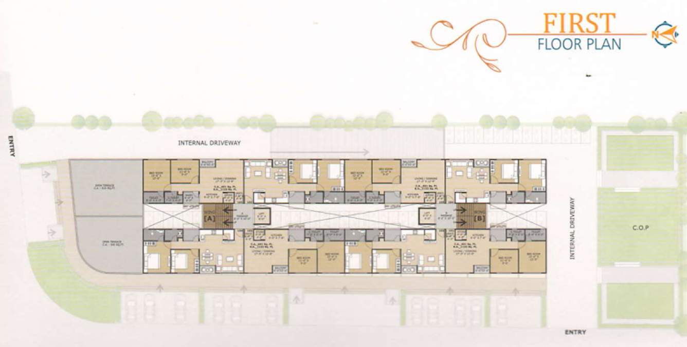  heights Block B Cluster Plan for 1st Floor