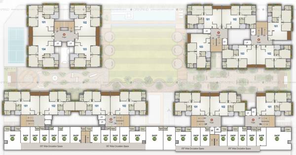  silver-spring Tower A Cluster Plan Of AB